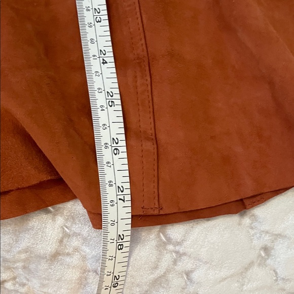 NWT Elegant Brown soft suede Skirt /lining /back zipper size14 - Picture 14 of 16